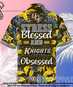 UCF Knights Stress Blessed Obsessed Summer Beach Hawaiian Shirt