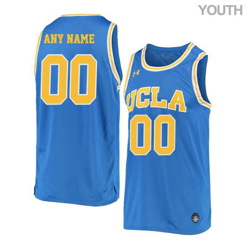 UCLA Bruins Elite Retro Basketball Youth Custom Jersey Blue