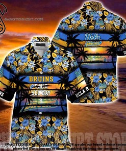 UCLA Bruins Hibiscus Pattern for Sports Fan Summer Beach Hawaiian Shirt