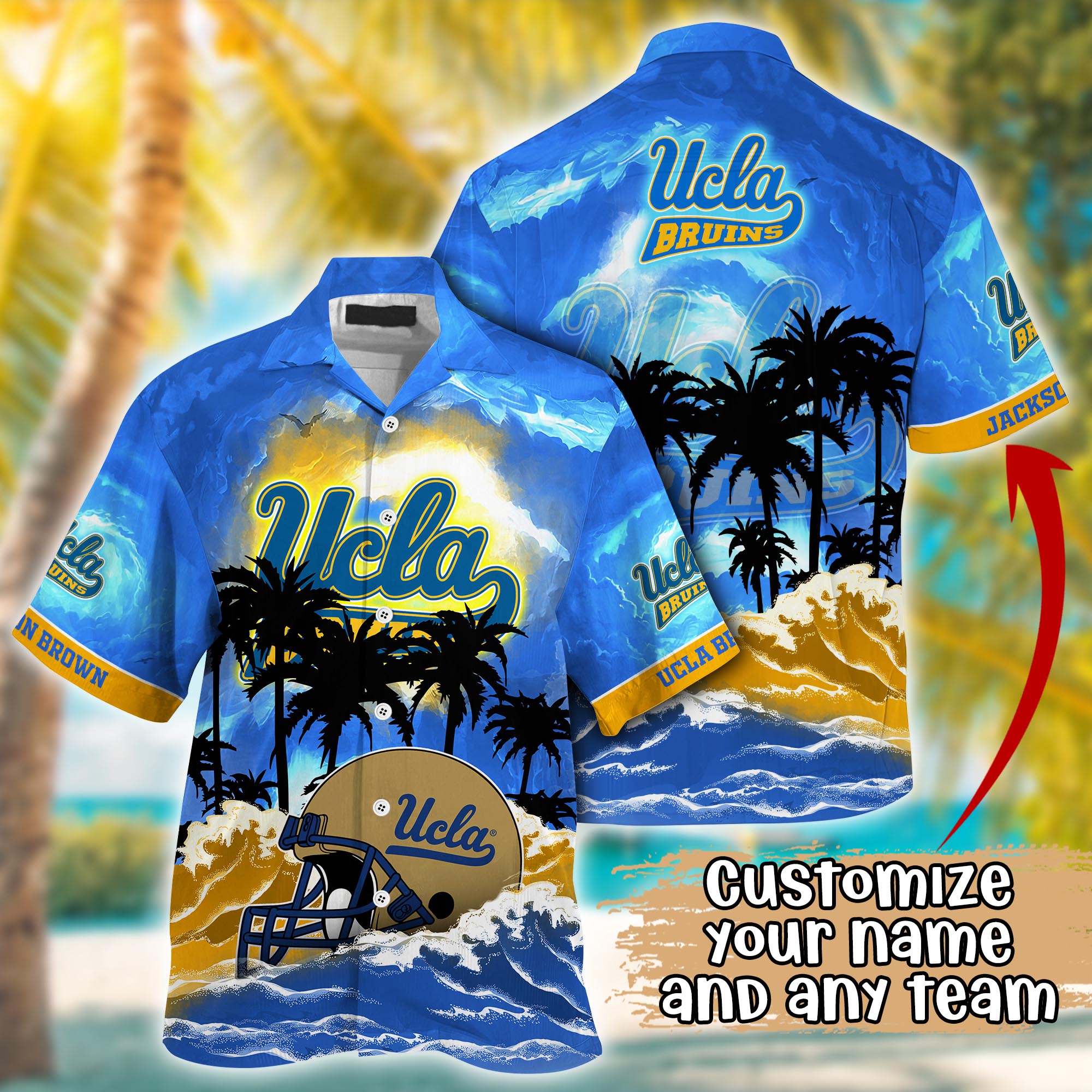 UCLA Bruins NCAA Best Hawaiian Shirt Ever- Customize Any Team Any League