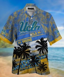 UCLA Bruins NCAA Palm Tree Pattern Hawaii Shirt For Sports Fans