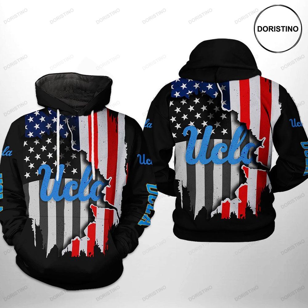 UCLA Bruins NCAA US Flag 3D Hoodie