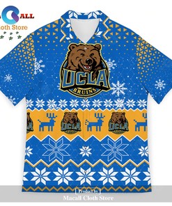 UCLA Bruins Sports Football American Ugly Christmas 3D Hawaiian Shirt
