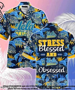 UCLA Bruins Stress Blessed Obsessed Summer Beach Hawaiian Shirt