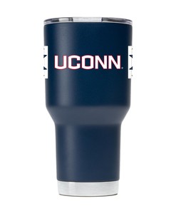UConn Navy Striped Stainless Steel Tumbler - Classic Design for UConn Fans