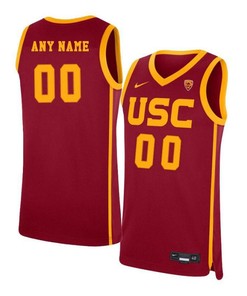 USC Trojans Elite Basketball Men Custom Jersey - Red