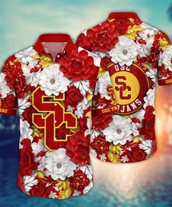 USC Trojans NCAA Flower Hawaii Shirt For Fans Style 12
