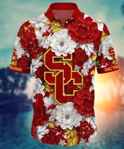 USC Trojans NCAA Flower Hawaii Shirt For Fans Style 12