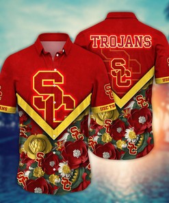 USC Trojans NCAA Flower Hawaii Shirt For Fans Style 21