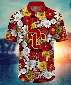 USC Trojans NCAA Flower Hawaii Shirt For Fans Style 3