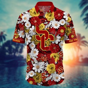 USC Trojans NCAA Flower Hawaii Shirt For Fans Style 3