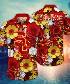 USC Trojans NCAA Flower Hawaii Shirt For Fans Style 35