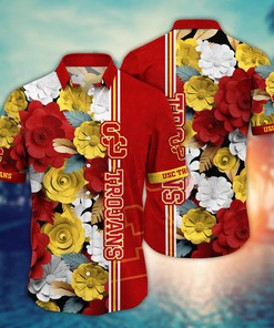 USC Trojans NCAA Flower Hawaii Shirt For Fans Style 36