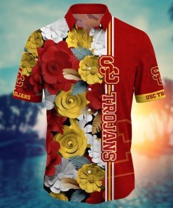 USC Trojans NCAA Flower Hawaii Shirt For Fans Style 36