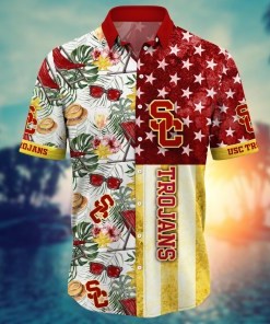 USC Trojans NCAA Flower Hawaii Shirt For Fans Style 7