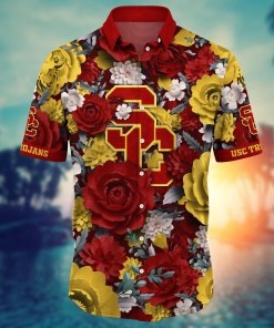 USC Trojans NCAA Flower Hawaii Shirt For Fans Style 8