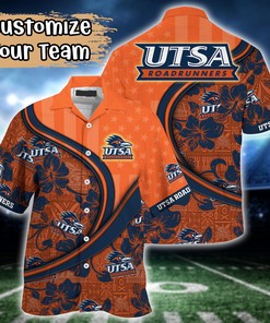 UTSA Roadrunners NCAA US Flag Flower Hawaii Shirt For Fans