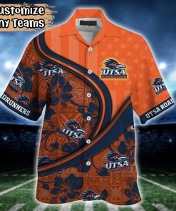 UTSA Roadrunners NCAA US Flag Flower Hawaii Shirt For Fans