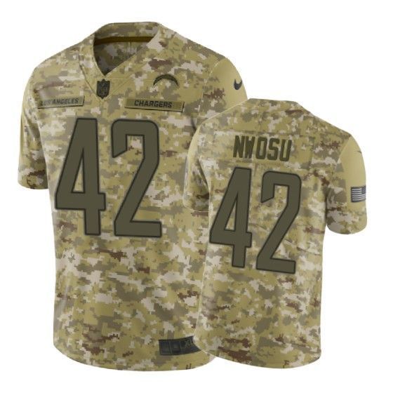 Uchenna Nwosu Jersey Nfl Camo Los Angeles Chargers