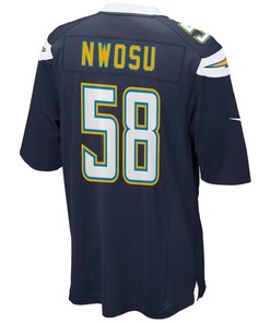 Uchenna Nwosu Los Angeles Chargers 2018 Nfl Draft Pick Game Jersey - Navy