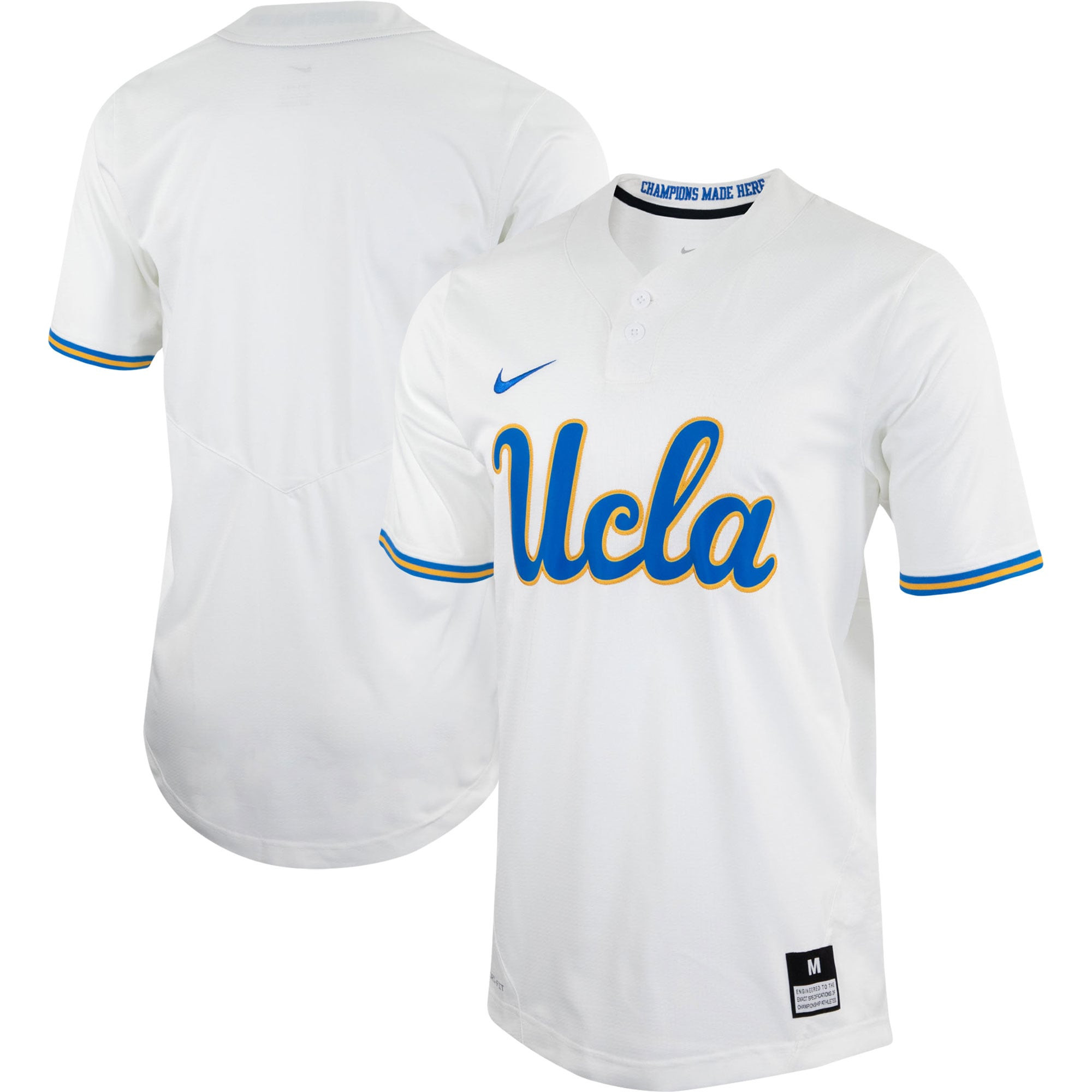 Ucla Bruins Unisex Two Button Replica Softball Jersey White Ncaa