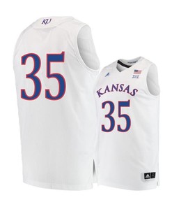Udoka Azubuike 35 Kansas Jayhawks Basketball Men Jersey - White