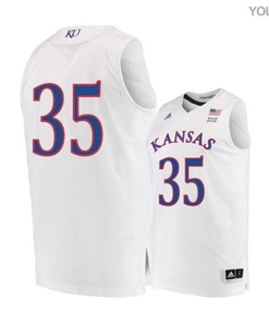 Udoka Azubuike 35 Kansas Jayhawks Basketball Youth Jersey - White