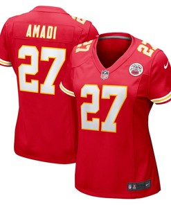 Ugo Amadi 27 Kansas City Chiefs Women's Home Game Player Jersey - Red