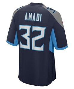 Ugo Amadi Tennessee Titans Game Player Jersey - Navy