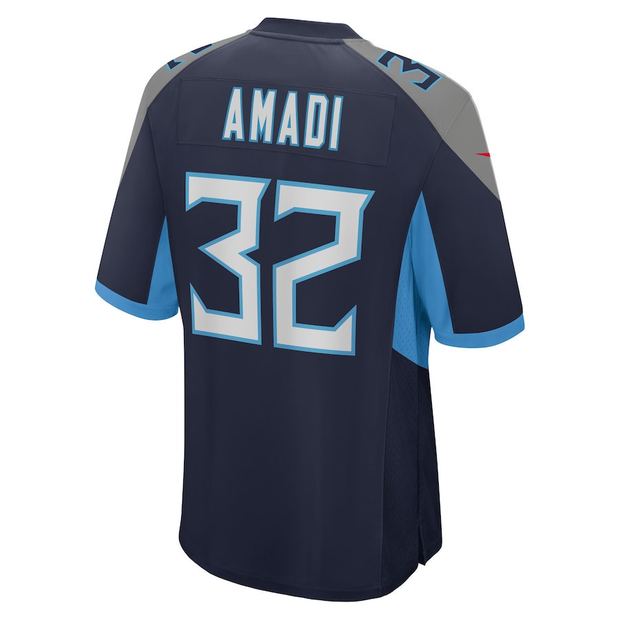 Ugo Amadi Tennessee Titans Game Player Jersey - Navy