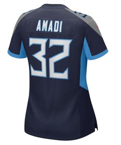 Ugo Amadi Tennessee Titans Women's Game Player Jersey - Navy