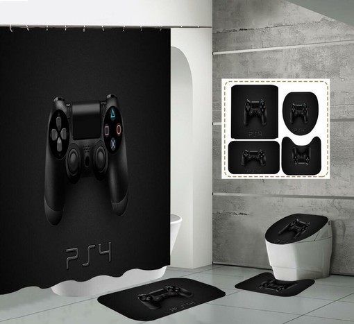 Ultimate Gaming Experience - 3D Gamepad Game Controller Gamer Shower Curtain