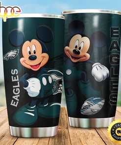 Unique Philadelphia Eagles Mickey Mouse NFL Football Teams Big Logo 19 Gift For Fan Travel Tumbler
