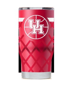 University of Houston Red Basketball Tumbler - University of Houston Red Basketball Tumbler, Perfect Gift for Fans