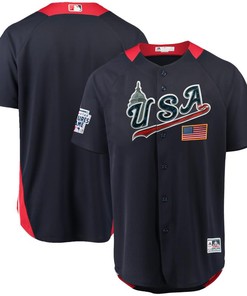 Usa Majestic 2018 Mlb All-star Futures Game On-field Team Jersey - Navy