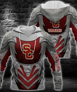 Usc Trojans Armor Football Vintage 3D Hoodie Usc Trojans Christmas Gifts