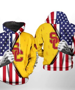 Usc Trojans NCAA US Flag 3D Printed Hoodie