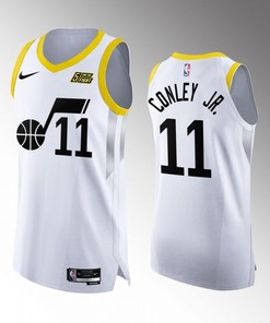Utah Jazz 11 Mike Conley Jr. White Jersey 2022-23 Association Edition
