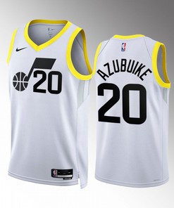 Utah Jazz Udoka Azubuike 2022-23 Association Edition White 20 Jersey