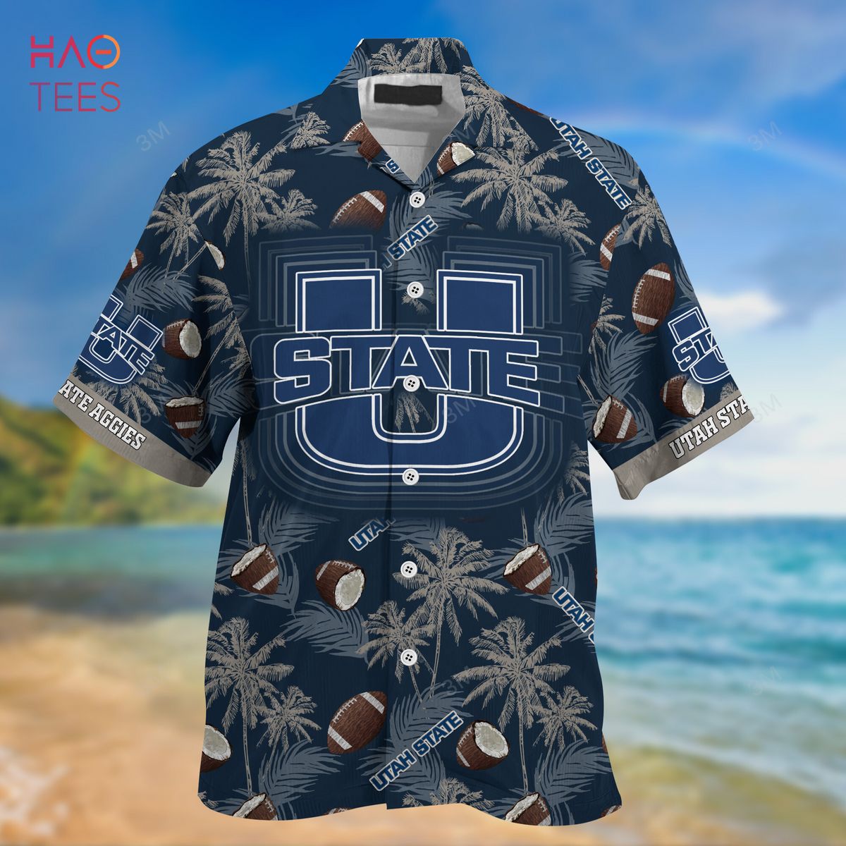 Utah State Aggies Hawaiian Shirt, New Gift for Summer
