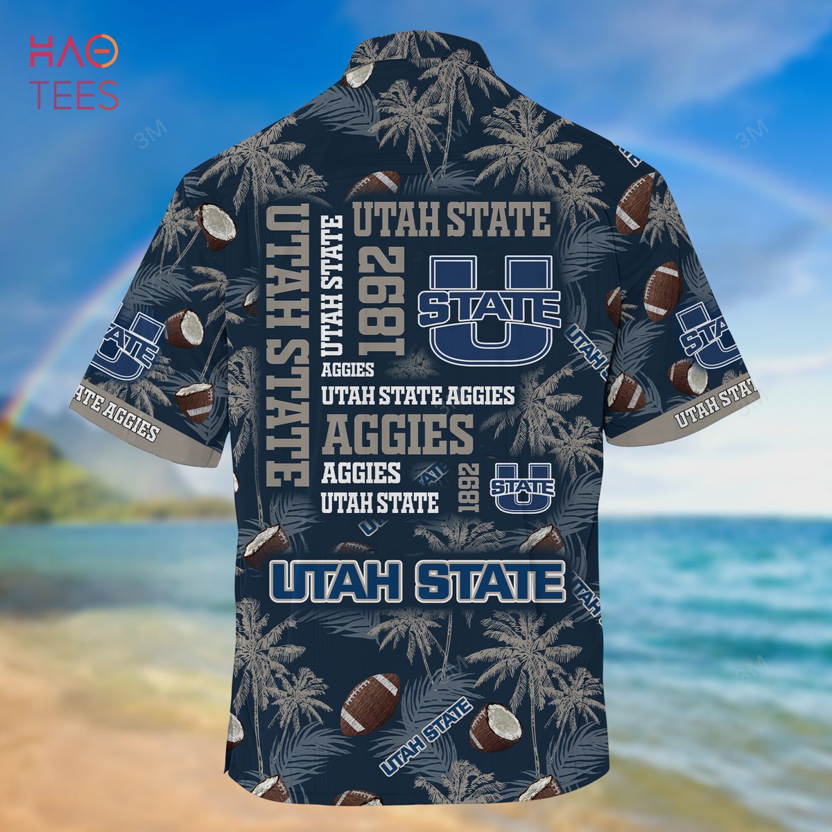 Utah State Aggies Hawaiian Shirt, New Gift for Summer