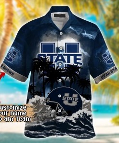 Utah State Aggies NCAA Best Hawaiian Shirt Ever- Customize Any Team Any League