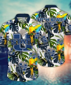 Utah State Aggies NCAA Flower Hawaii Shirt For Fans Ver 1