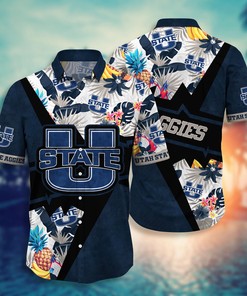 Utah State Aggies NCAA Flower Hawaii Shirt For Fans Ver 10