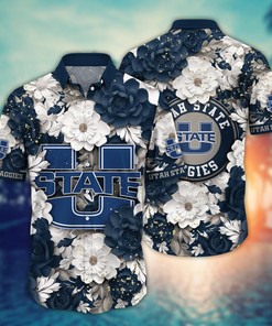 Utah State Aggies NCAA Flower Hawaii Shirt For Fans Ver 11