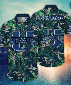 Utah State Aggies NCAA Flower Hawaii Shirt For Fans Ver 12