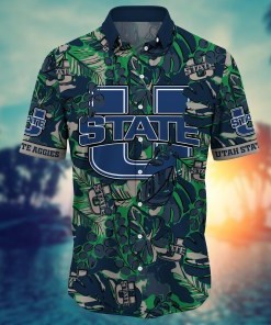 Utah State Aggies NCAA Flower Hawaii Shirt For Fans Ver 12