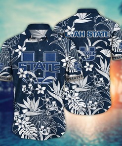 Utah State Aggies NCAA Flower Hawaii Shirt For Fans Ver 13