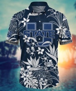 Utah State Aggies NCAA Flower Hawaii Shirt For Fans Ver 13