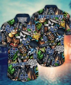 Utah State Aggies NCAA Flower Hawaii Shirt For Fans Ver 14